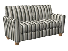 Load image into Gallery viewer, Essentials Heavy Duty Stripe Upholstery Fabric / Black Gray White