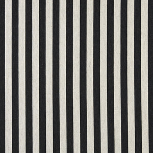 Essentials Heavy Duty Upholstery Stripe Fabric / Black White