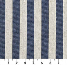 Load image into Gallery viewer, Essentials Heavy Duty Upholstery Stripe Fabric / Blue White
