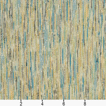 Load image into Gallery viewer, Essentials Upholstery Drapery Stripe Fabric / Blue Yellow Lime
