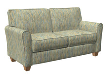 Load image into Gallery viewer, Essentials Upholstery Drapery Stripe Fabric / Blue Yellow Lime