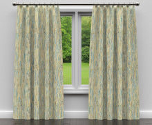 Load image into Gallery viewer, Essentials Upholstery Drapery Stripe Fabric / Blue Yellow Lime