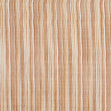 Load image into Gallery viewer, Essentials Sheer Fade Resistance Performance Drapery Stripe Fabric Brown / Cognac