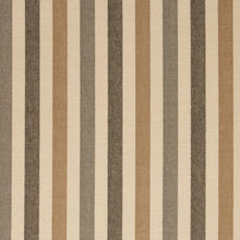 Load image into Gallery viewer, Essentials Outdoor Acrylic Stripe Upholstery Drapery Fabric Brown Gray Beige / 30000-05