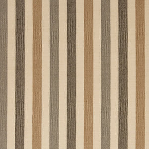 Essentials Outdoor Acrylic Stripe Upholstery Drapery Fabric Brown Gray Beige / 30000-05