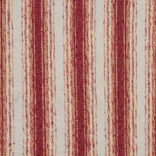 Load image into Gallery viewer, Essentials Upholstery Stripe Fabric / Burgundy White