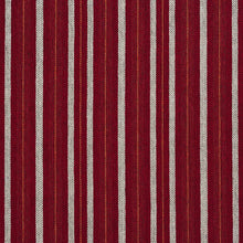 Load image into Gallery viewer, Essentials Heavy Duty Stripe Upholstery Fabric / Burgundy White Coral