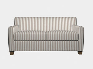 Essentials Stripe Taupe Beige Upholstery Fabric