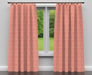 Essentials Upholstery Drapery Stripe Fabric / Coral