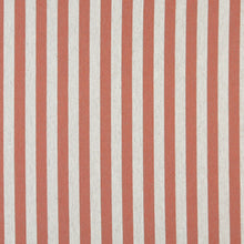 Load image into Gallery viewer, Essentials Heavy Duty Upholstery Stripe Fabric / Coral White