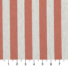 Load image into Gallery viewer, Essentials Heavy Duty Upholstery Stripe Fabric / Coral White