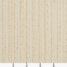 Load image into Gallery viewer, Essentials Sheer Fade Resistance Performance Drapery Stripe Fabric Cream / Wheat