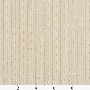 Essentials Sheer Fade Resistance Performance Drapery Stripe Fabric Cream / Wheat