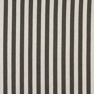 Essentials Heavy Duty Upholstery Stripe Fabric / Dark Brown White