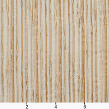 Load image into Gallery viewer, Essentials Sheer Fade Resistance Performance Drapery Stripe Fabric Gold / Nugget