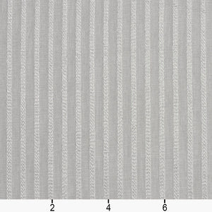 Essentials Sheer Fade Resistance Performance Drapery Stripe Fabric Gray / Sterling