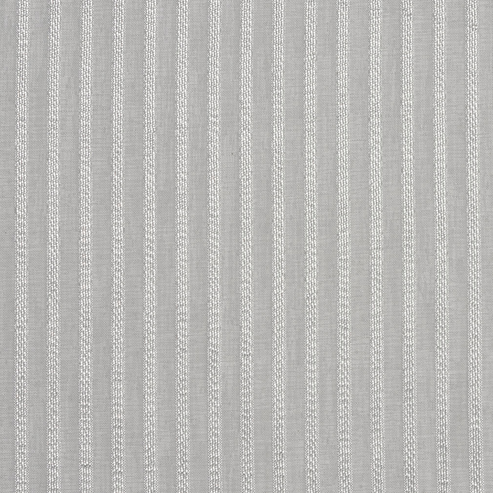 Essentials Sheer Fade Resistance Performance Drapery Stripe Fabric Gray / Sterling