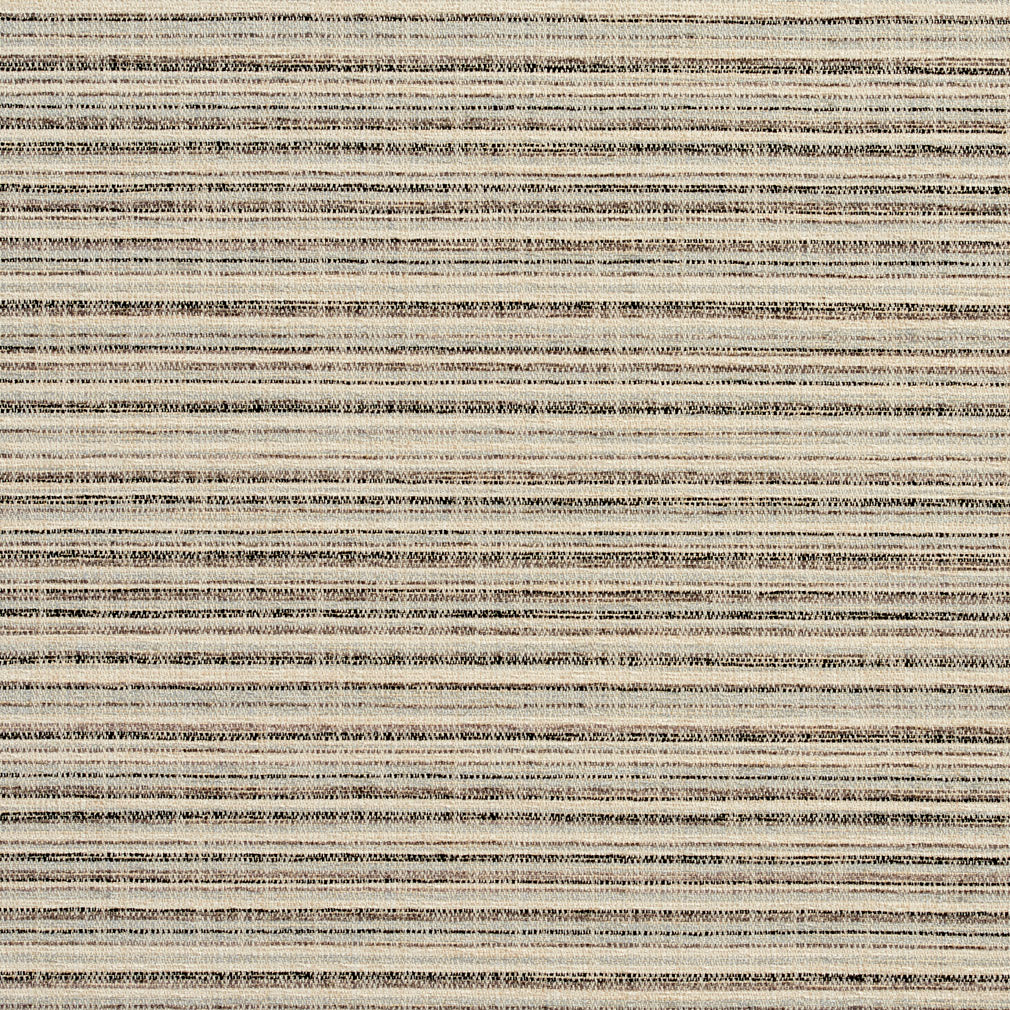 Essentials Heavy Duty Upholstery Drapery Stripe Fabric / Gray Tan White