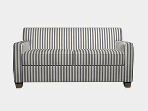 Essentials Heavy Duty Upholstery Stripe Fabric / Gray White