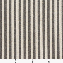 Load image into Gallery viewer, Essentials Heavy Duty Stripe Upholstery Drapery Fabric / Gray White