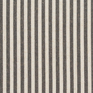 Essentials Heavy Duty Stripe Upholstery Drapery Fabric / Gray White