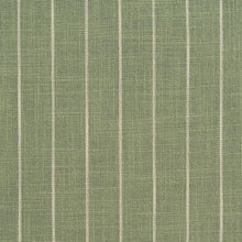 Load image into Gallery viewer, Essentials Heavy Duty Stripe Upholstery Drapery Fabric / Green White