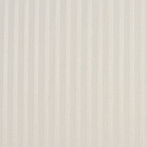Essentials Sheer Fade Resistance Performance Drapery Stripe Fabric / Ivory