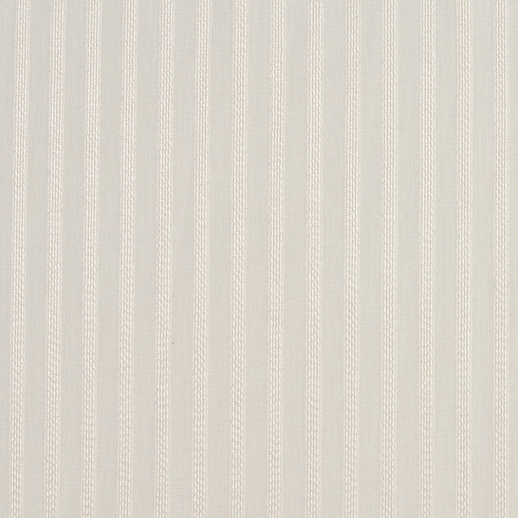 Essentials Sheer Fade Resistance Performance Drapery Stripe Fabric / Ivory