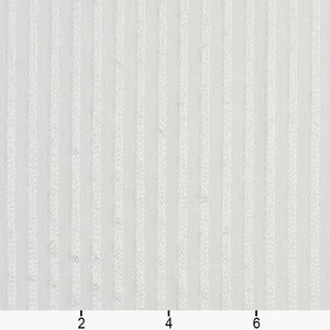 Essentials Sheer Fade Resistance Performance Drapery Stripe Fabric Ivory / Pearl
