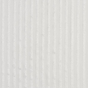 Essentials Sheer Fade Resistance Performance Drapery Stripe Fabric Ivory / Pearl