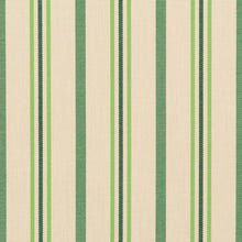 Load image into Gallery viewer, Essentials Outdoor Acrylic Stripe Upholstery Drapery Fabric Lime Green White / 30020-02