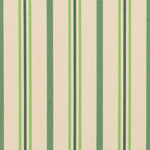Essentials Outdoor Acrylic Stripe Upholstery Drapery Fabric Lime Green White / 30020-02