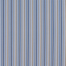 Load image into Gallery viewer, Essentials Outdoor Marine Upholstery Stripe Fabric Navy Blue Beige / Poolside