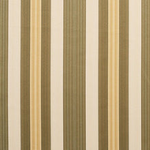 Load image into Gallery viewer, Essentials Heavy Duty Stripe Upholstery Drapery Fabric / Olive Gold White