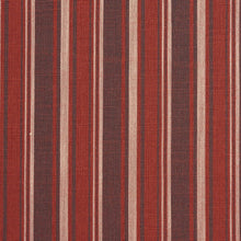 Load image into Gallery viewer, Essentials Heavy Duty Stripe Upholstery Drapery Fabric / Red Gray Beige