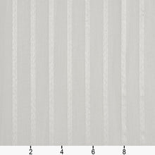 Load image into Gallery viewer, Essentials Sheer Fade Resistance Performance Drapery Stripe Fabric / Silver