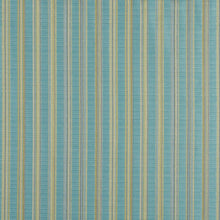 Load image into Gallery viewer, Essentials Upholstery Stripe Fabric / Turquoise Yellow