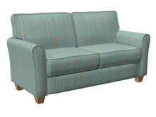 Load image into Gallery viewer, Essentials Upholstery Stripe Fabric / Turquoise Yellow