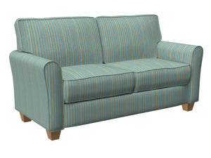 Essentials Upholstery Stripe Fabric / Turquoise Yellow