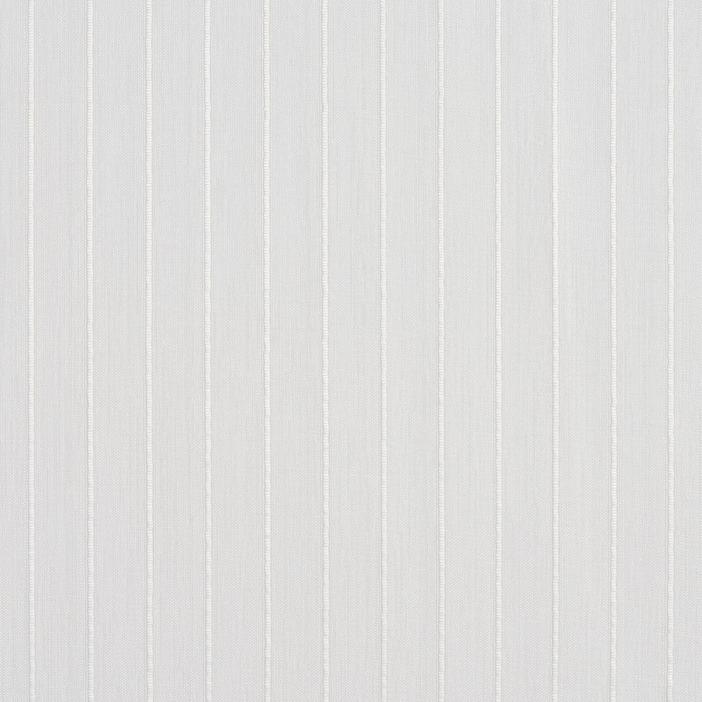 Essentials Sheer Fade Resistance Performance Drapery Stripe Fabric / White