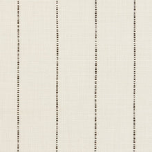 Load image into Gallery viewer, Essentials Linen Cotton Upholstery Stripe Fabric / White Black