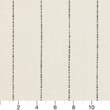 Load image into Gallery viewer, Essentials Linen Cotton Upholstery Stripe Fabric / White Black