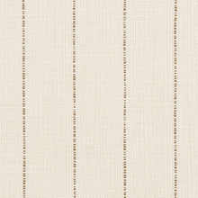 Load image into Gallery viewer, Essentials Linen Cotton Upholstery Stripe Fabric / White Brown