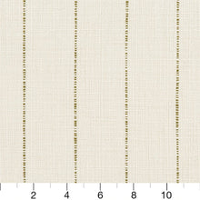 Load image into Gallery viewer, Essentials Linen Cotton Upholstery Stripe Fabric / White Olive