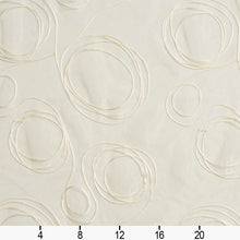 Load image into Gallery viewer, Essentials Sheer Fade Resistance Performance Drapery Swirls Fabric Cream / Parchment