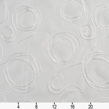 Load image into Gallery viewer, Essentials Sheer Fade Resistance Performance Drapery Swirls Fabric White / Pearl