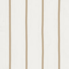 Load image into Gallery viewer, SCHUMACHER STRIPE APPLIQUE SHEER FABRIC / TAN