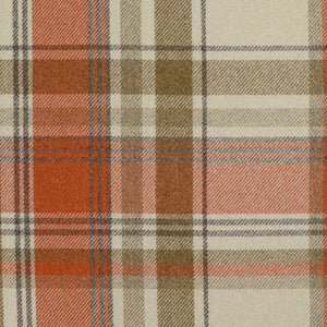 Heavy Duty Faux Wool Cream Beige Brown Tartan Plaid Tartan Upholstery Fabric