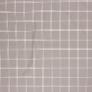 Cotton Tartan Plaid Upholstery Drapery Fabric / Taupe RMIL1