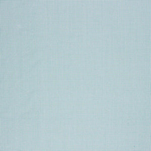 Cotton Tiny Houndstooth Geometric Drapery Fabric Aqua Blue White / Tidepool